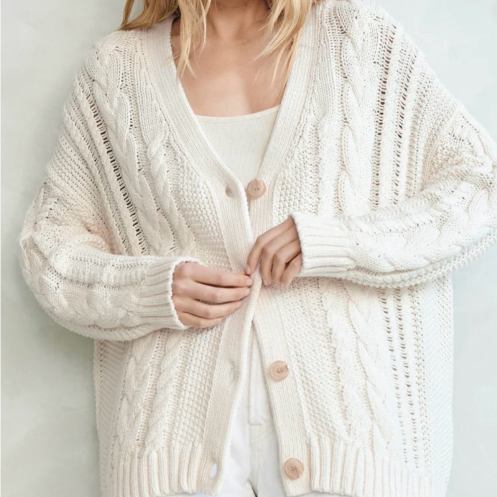 Jenni Kayne Cable Knit Cardigan